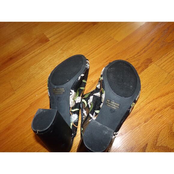 C Comfort vintage‎ floral slide heels size 8 Excellent 3 1/2 inch heel - Picture 7 of 7